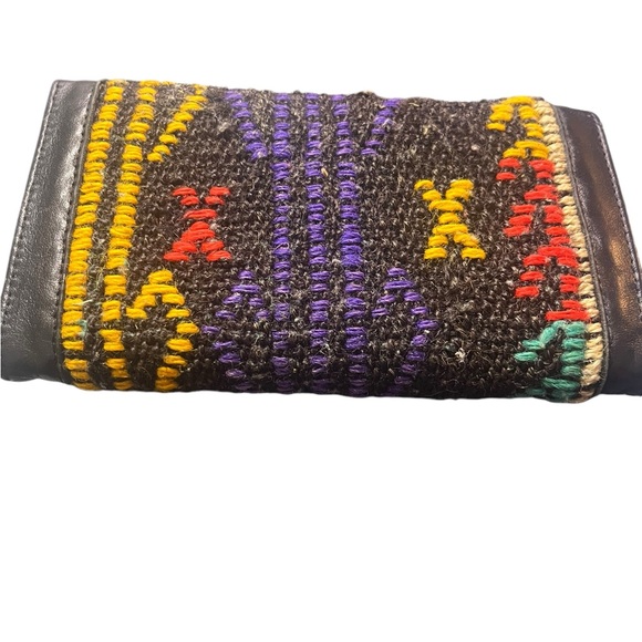 Handmade Woven Turkish Kilim Wallet Clutch, can Convert to Crossbody - Picture 15 of 16